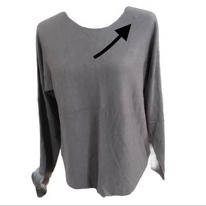 Cashmere Sweater Taupe/Brown Sz M